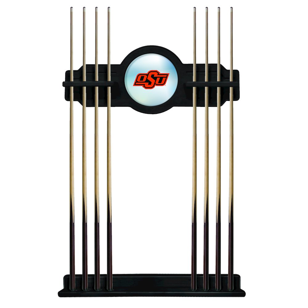 Oklahoma State Cue Rack in Black Finish