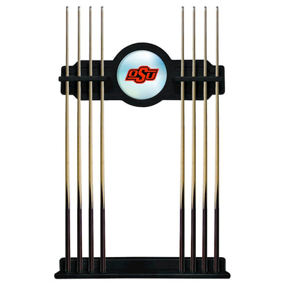 Oklahoma State Cue Rack in Black Finish