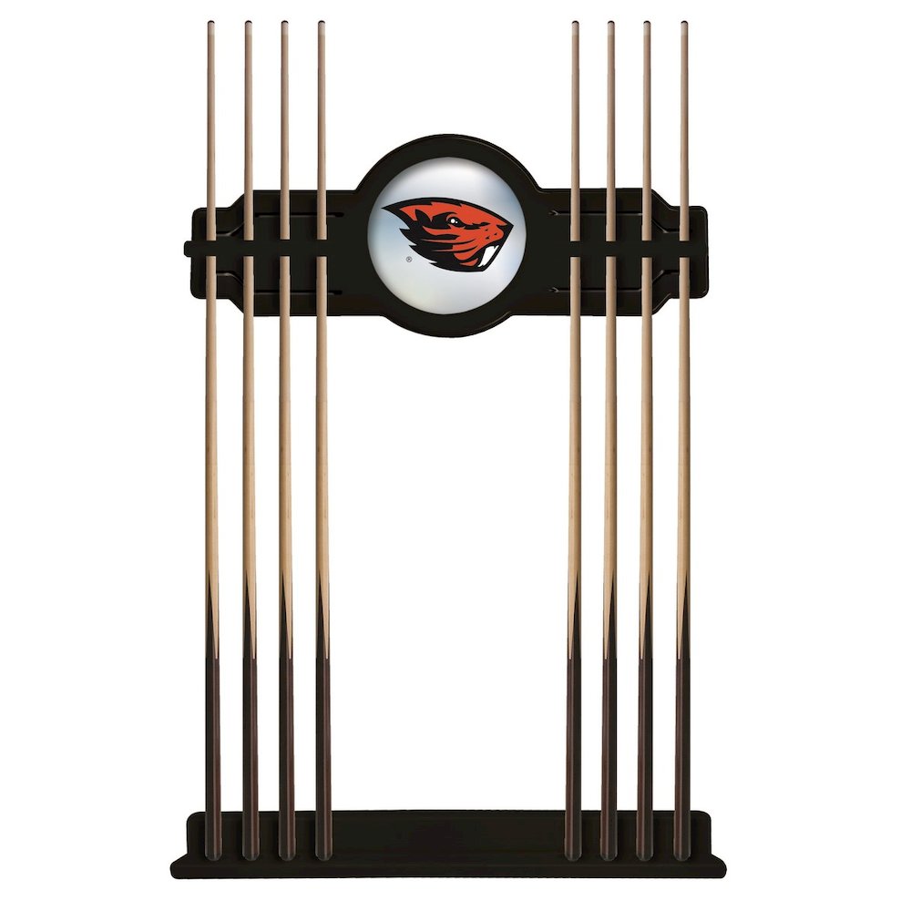 Oregon State Cue Rack in Black Finish