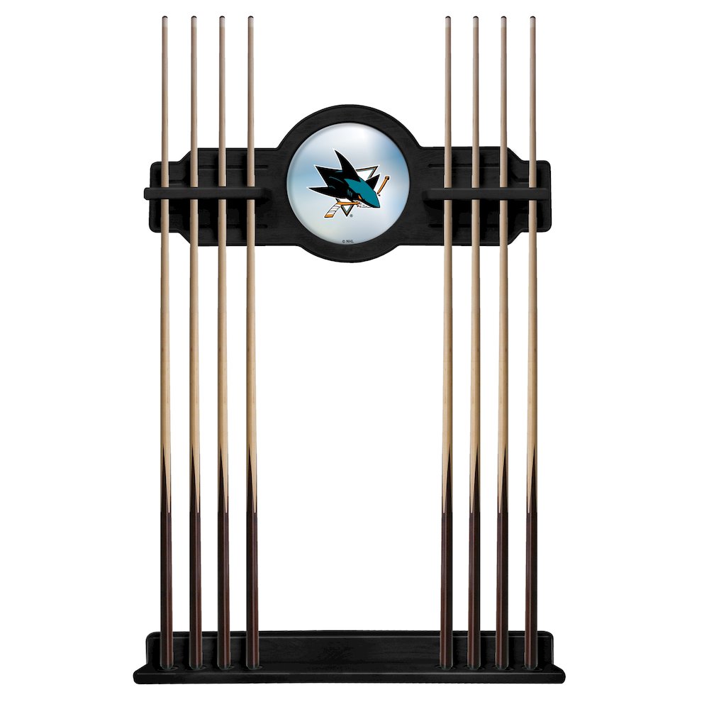 San Jose Sharks Cue Rack in Black Finish