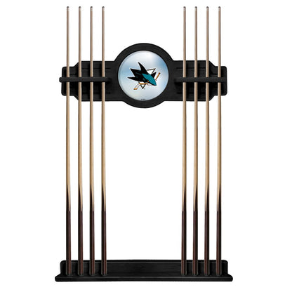 San Jose Sharks Cue Rack in Black Finish