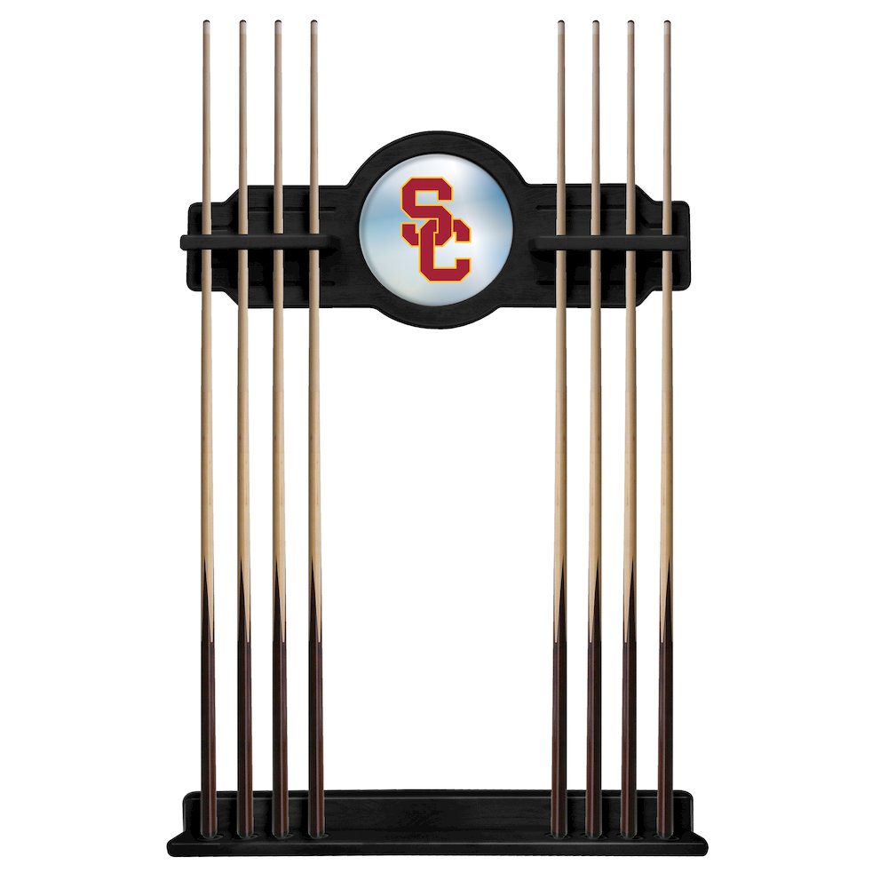 USC Trojans Cue Rack in Black Finish