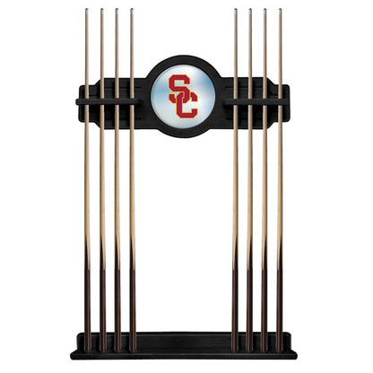 USC Trojans Cue Rack in Black Finish