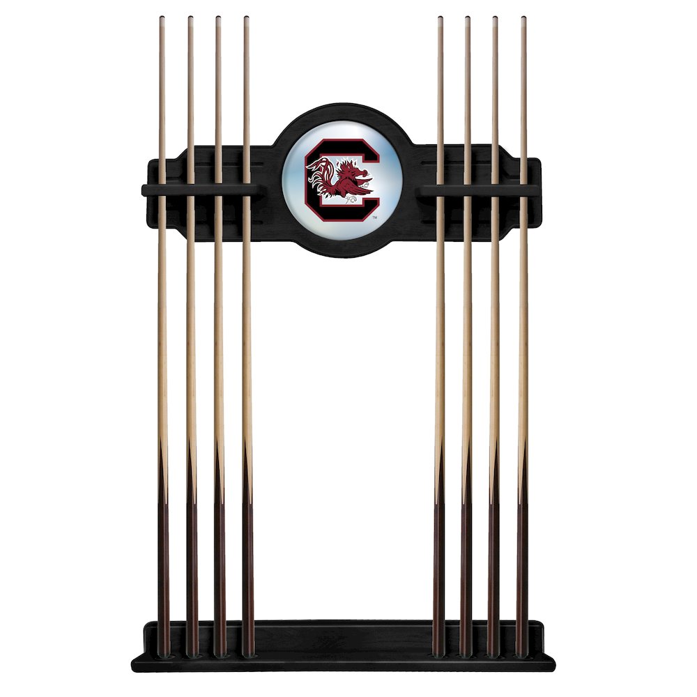 South Carolina Cue Rack in Black Finish