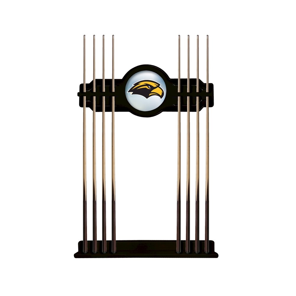 Southern Miss Cue Rack in Black Finish