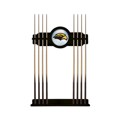 Southern Miss Cue Rack in Black Finish