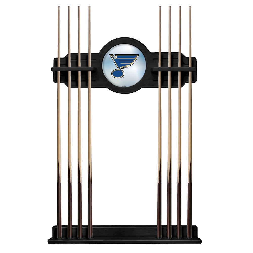 St Louis Blues Cue Rack in Black Finish