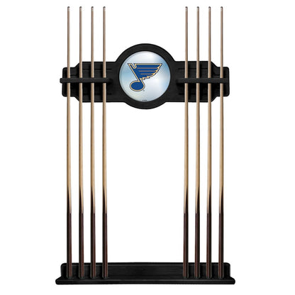 St Louis Blues Cue Rack in Black Finish