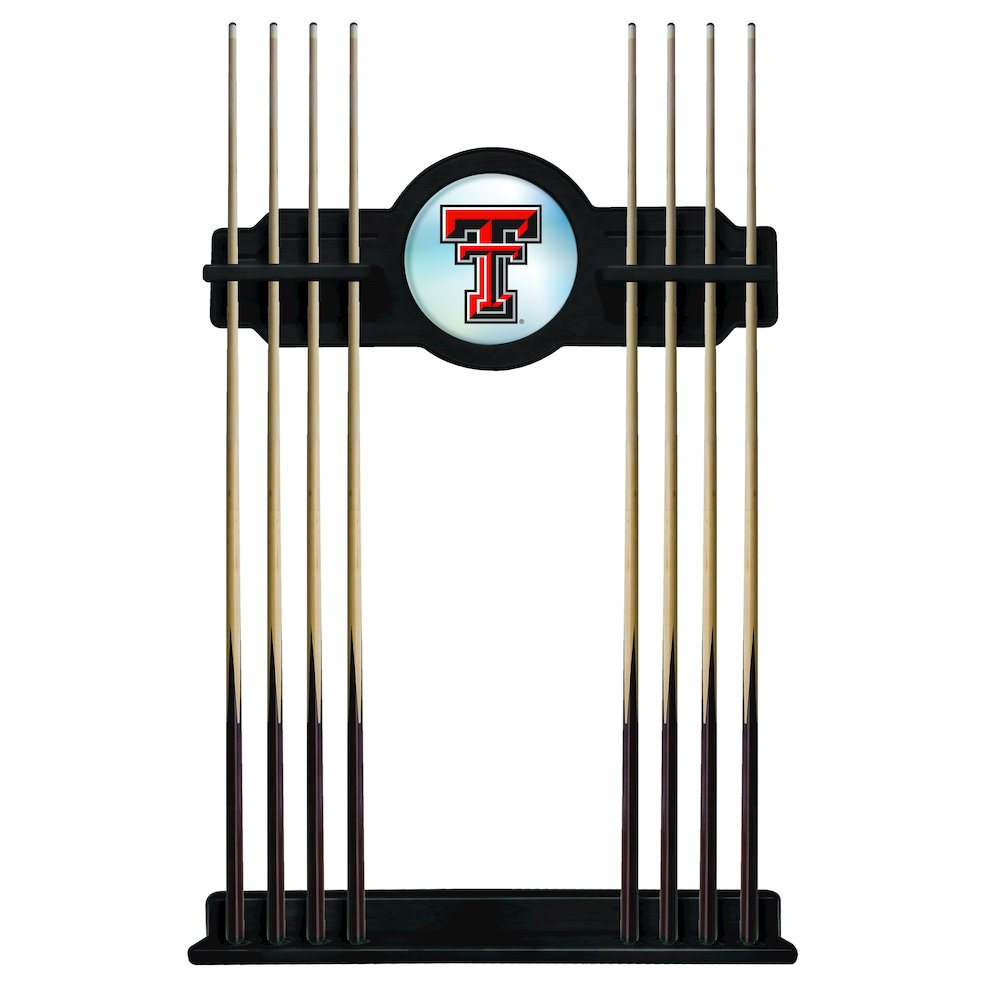 Texas Tech Cue Rack in Black Finish
