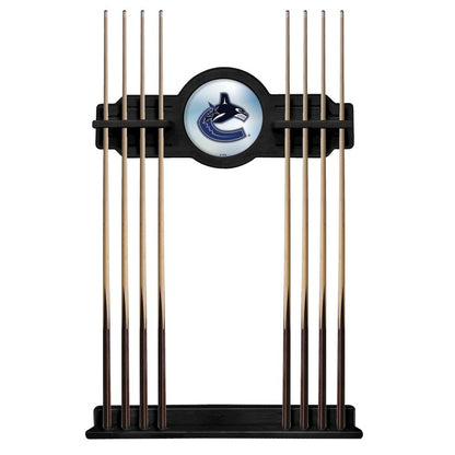 Vancouver Canucks Cue Rack in Black Finish