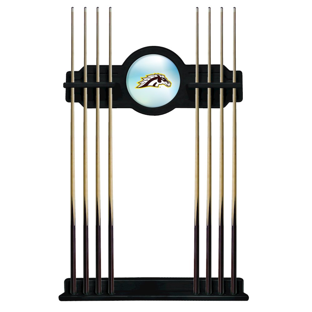 Western Michigan Cue Rack in Black Finish
