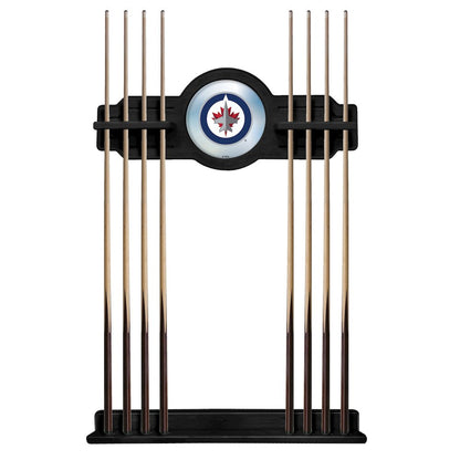 Winnipeg Jets Cue Rack in Black Finish