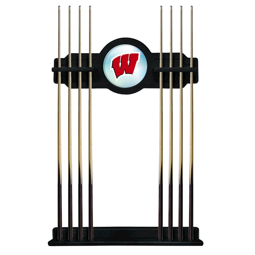 Wisconsin "W" Cue Rack in Black Finish