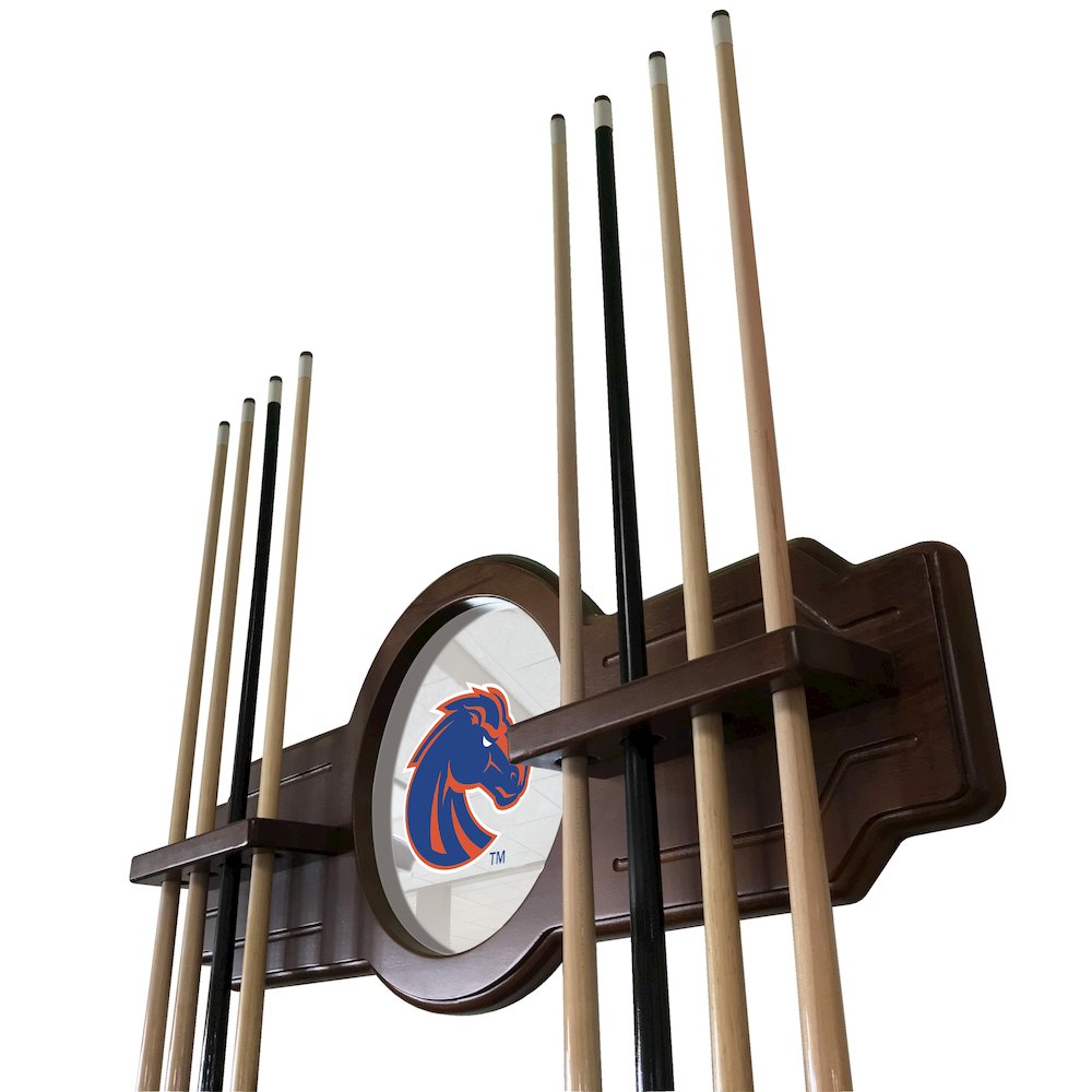 Boise State Cue Rack in Black Finish