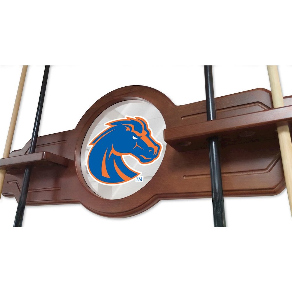 Boise State Cue Rack in Black Finish