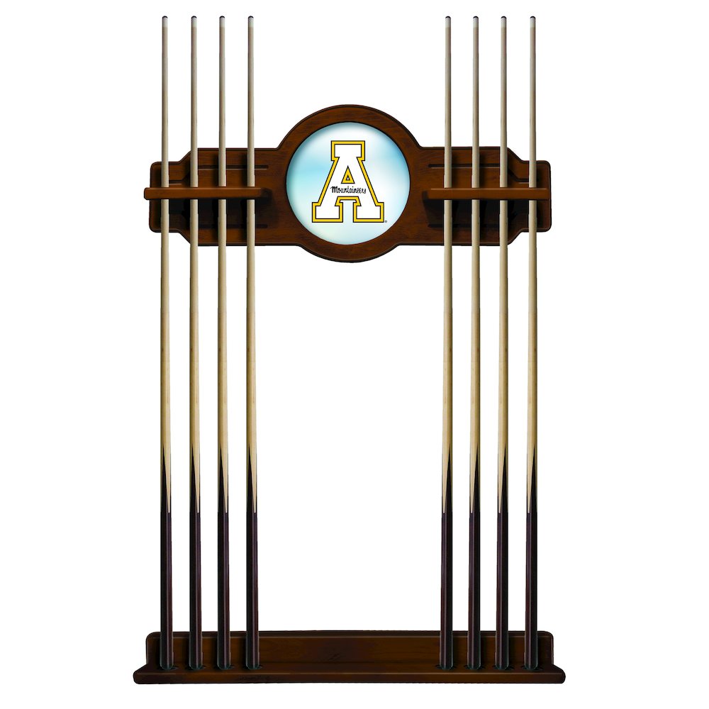 Appalachian State Cue Rack in Chardonnay Finish