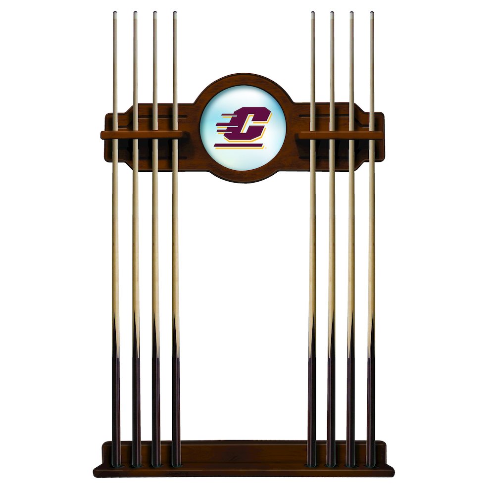 Central Michigan Cue Rack in Chardonnay Finish