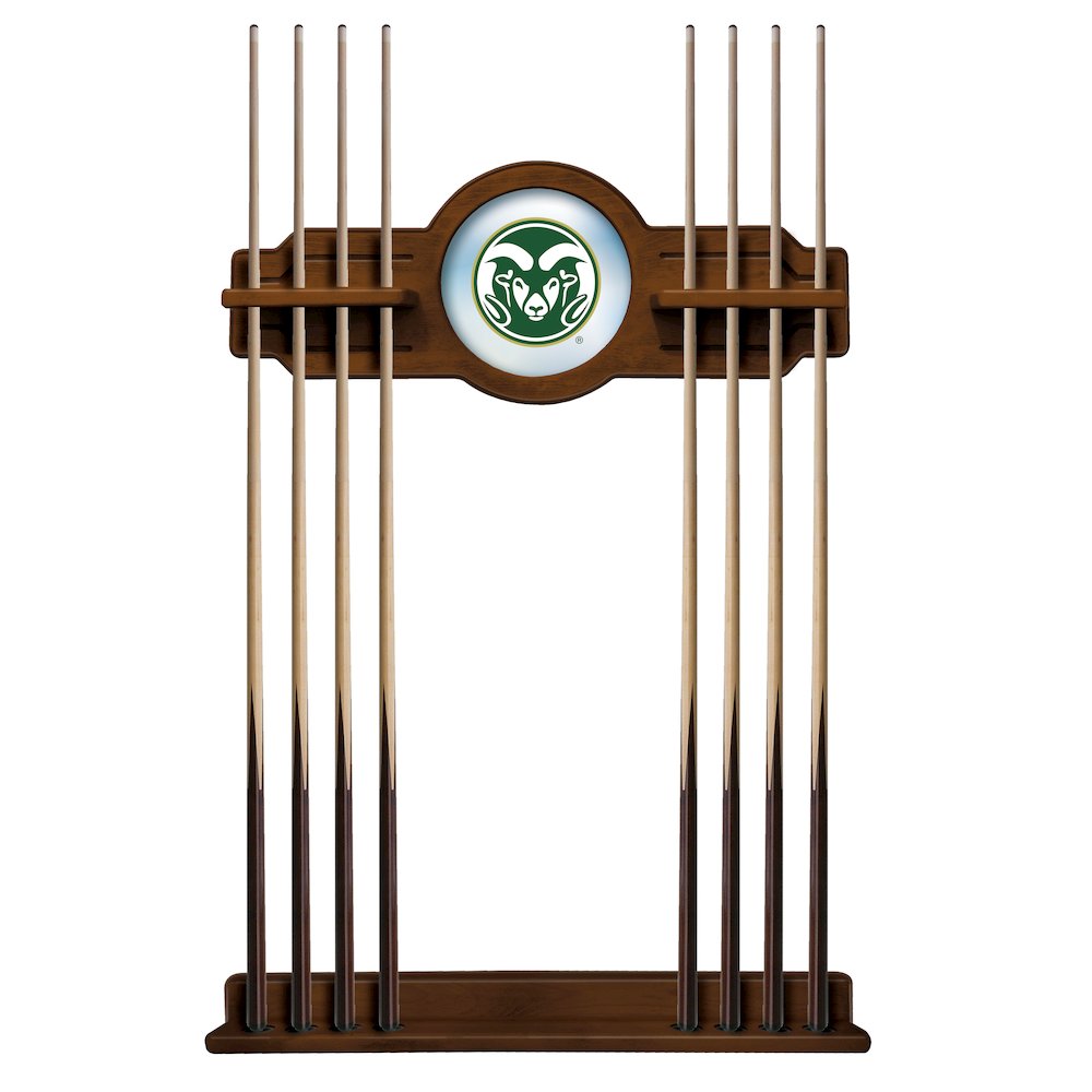 Colorado State Cue Rack in Chardonnay Finish
