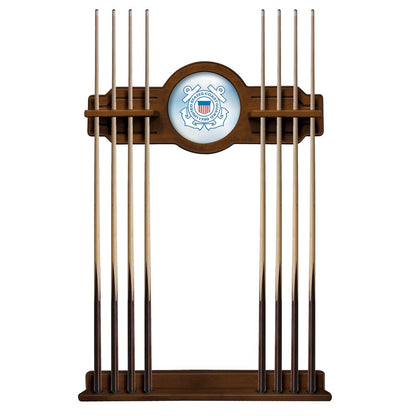 U.S. Coast Guard Cue Rack in Chardonnay Finish