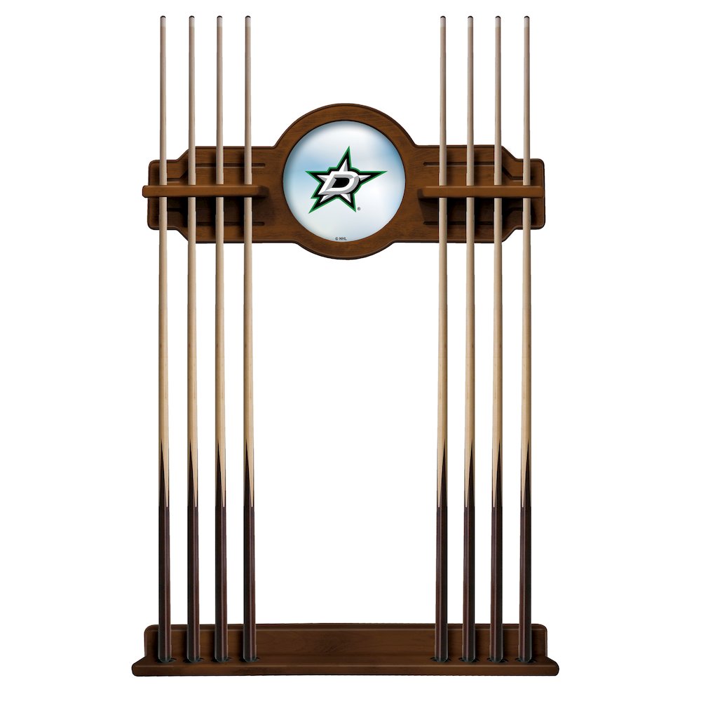 Dallas Stars Cue Rack in Chardonnay Finish