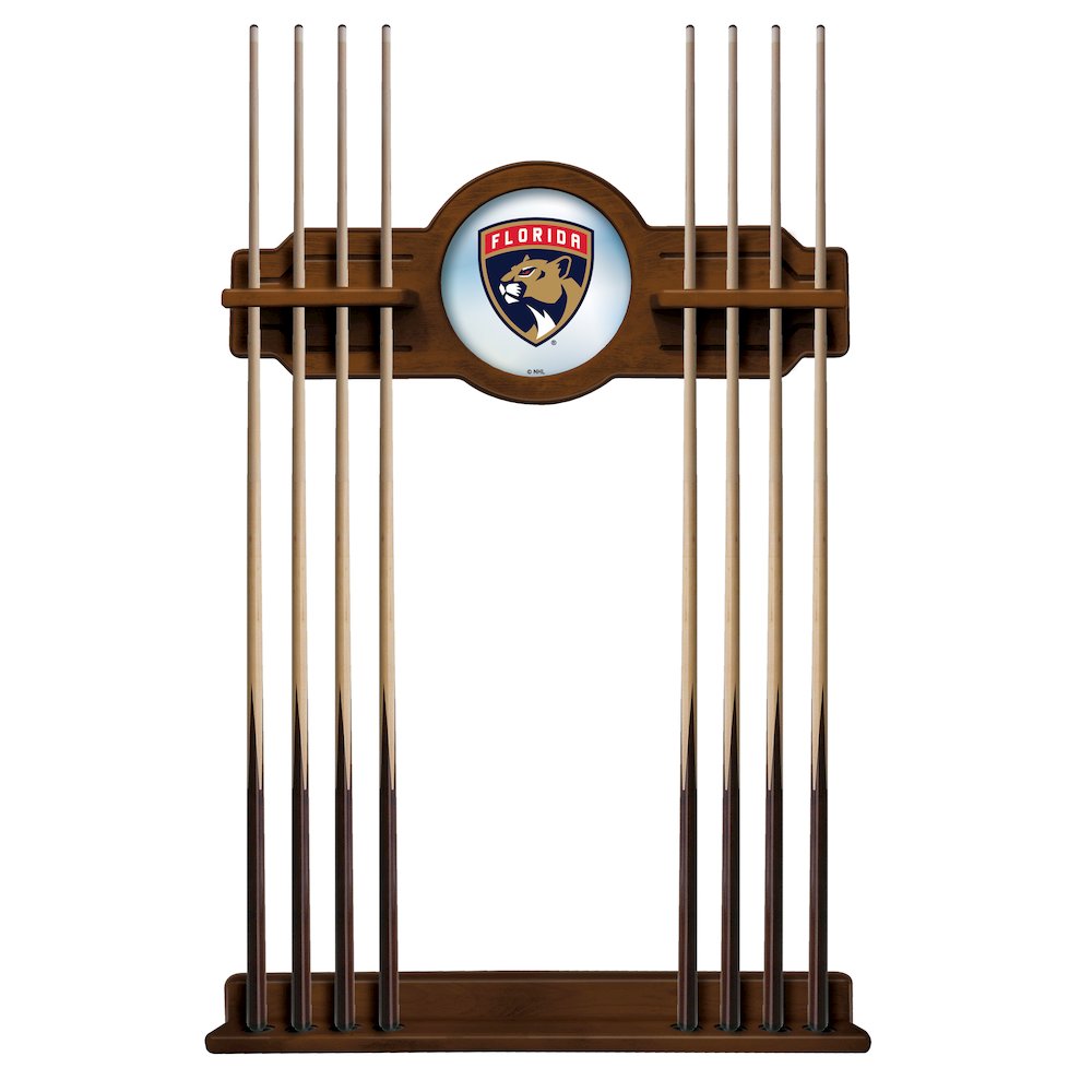Florida Panthers Cue Rack in Chardonnay Finish