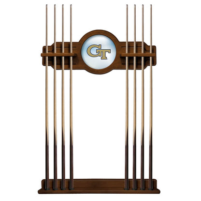 Georgia Tech Cue Rack in Chardonnay Finish