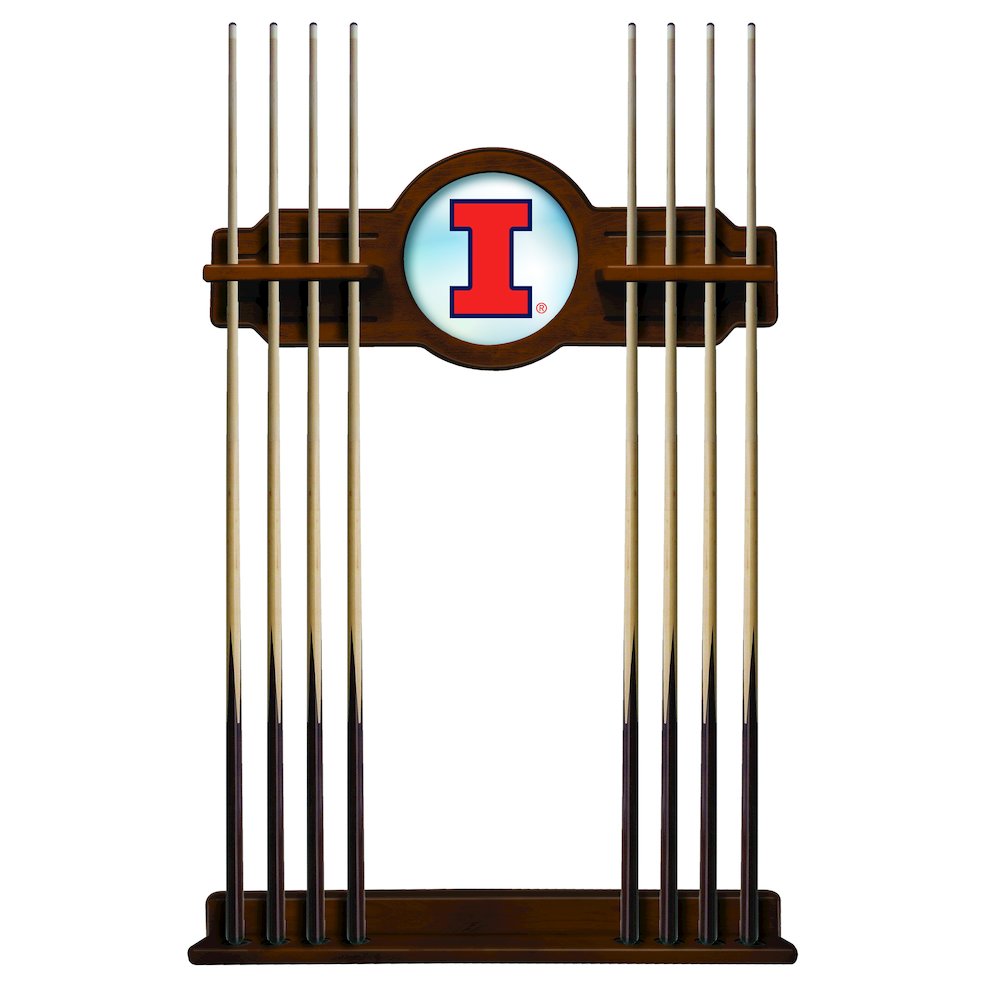 Illinois Cue Rack in Chardonnay Finish