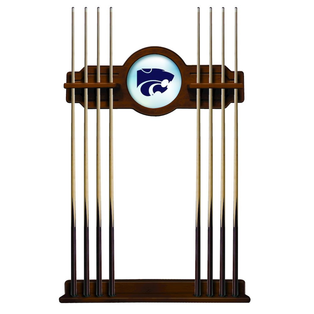 Kansas State Cue Rack in Chardonnay Finish