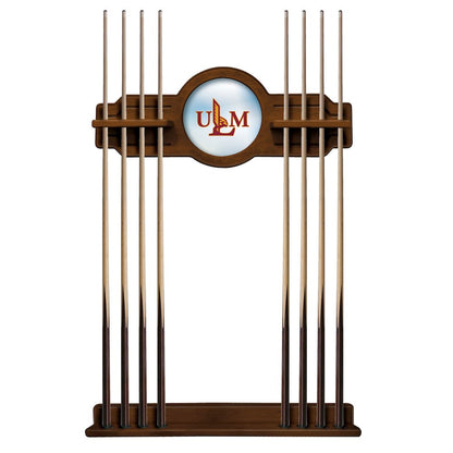 Louisiana-Monroe Cue Rack in Chardonnay Finish