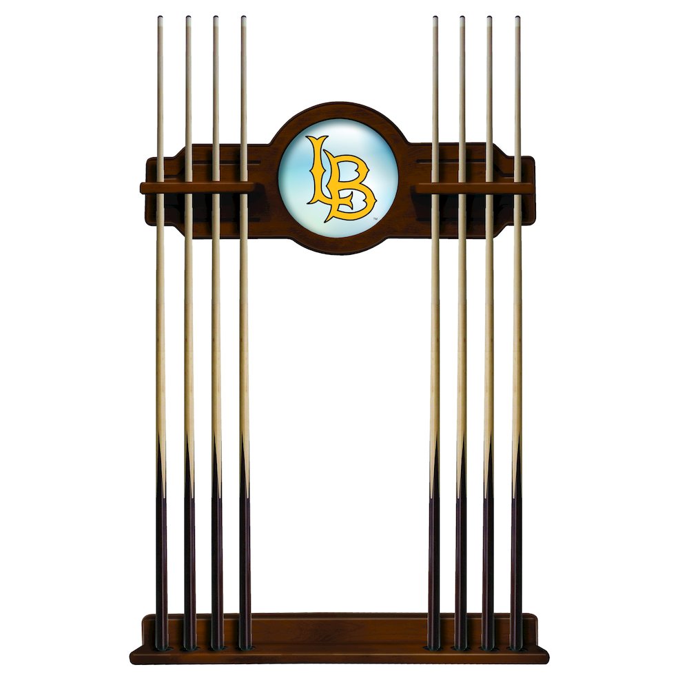 Long Beach State University Cue Rack in Chardonnay Finish