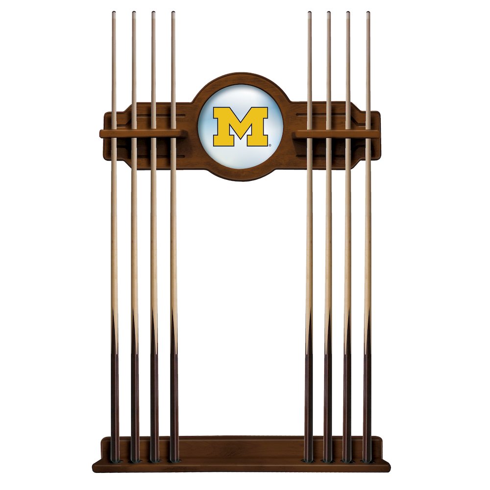 Michigan Cue Rack in Chardonnay Finish