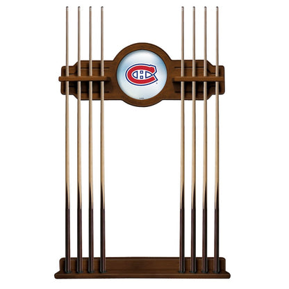 Montreal Canadiens Cue Rack in Chardonnay Finish
