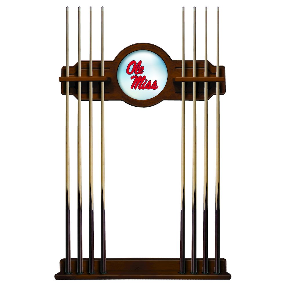 Ole' Miss Cue Rack in Chardonnay Finish
