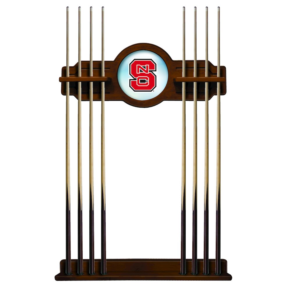 North Carolina State Cue Rack in Chardonnay Finish