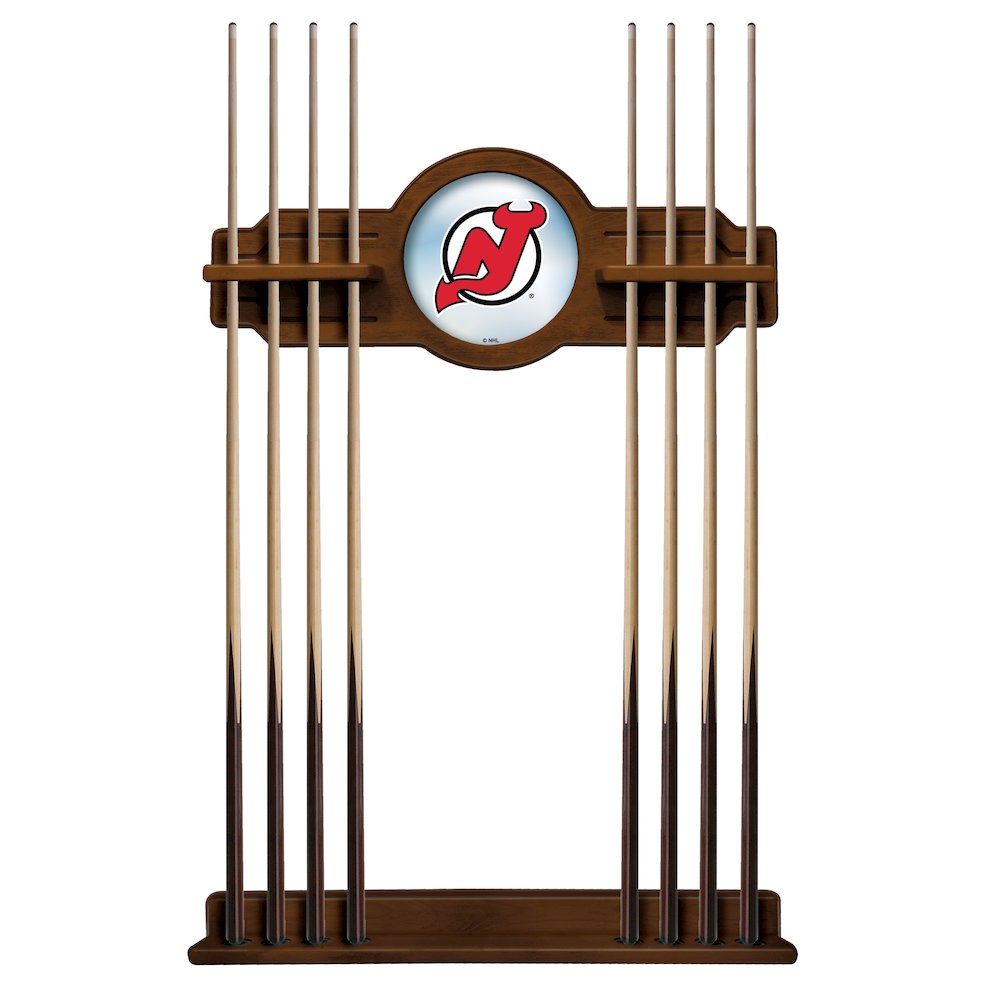 New Jersey Devils Cue Rack in Chardonnay Finish