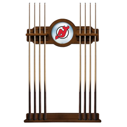 New Jersey Devils Cue Rack in Chardonnay Finish