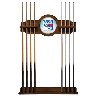 New York Rangers Cue Rack in Chardonnay Finish