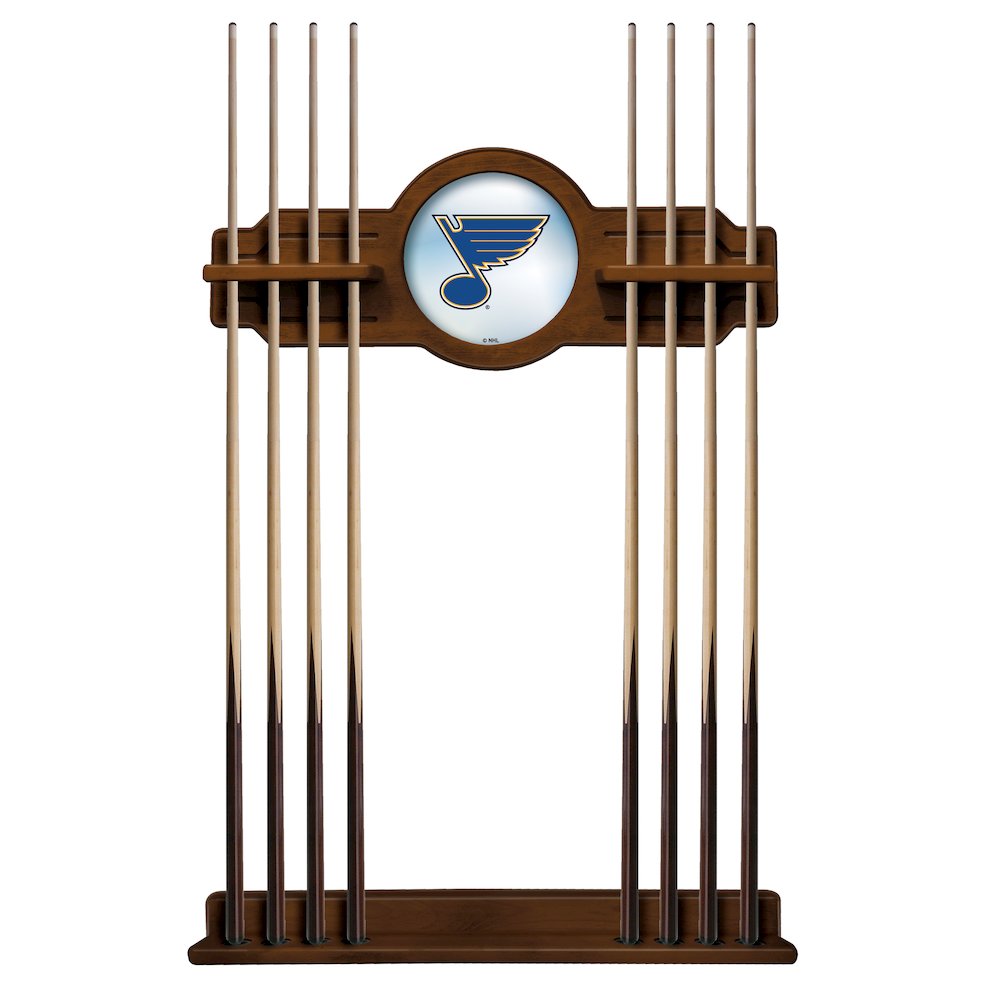 St Louis Blues Cue Rack in Chardonnay Finish