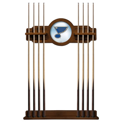 St Louis Blues Cue Rack in Chardonnay Finish