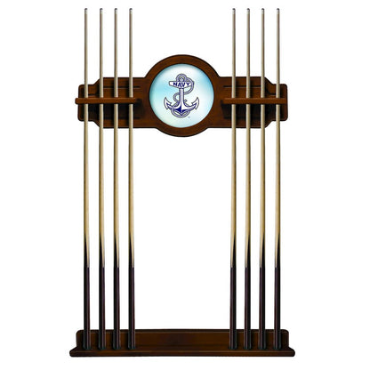 US Naval Academy (NAVY) Cue Rack in Chardonnay Finish