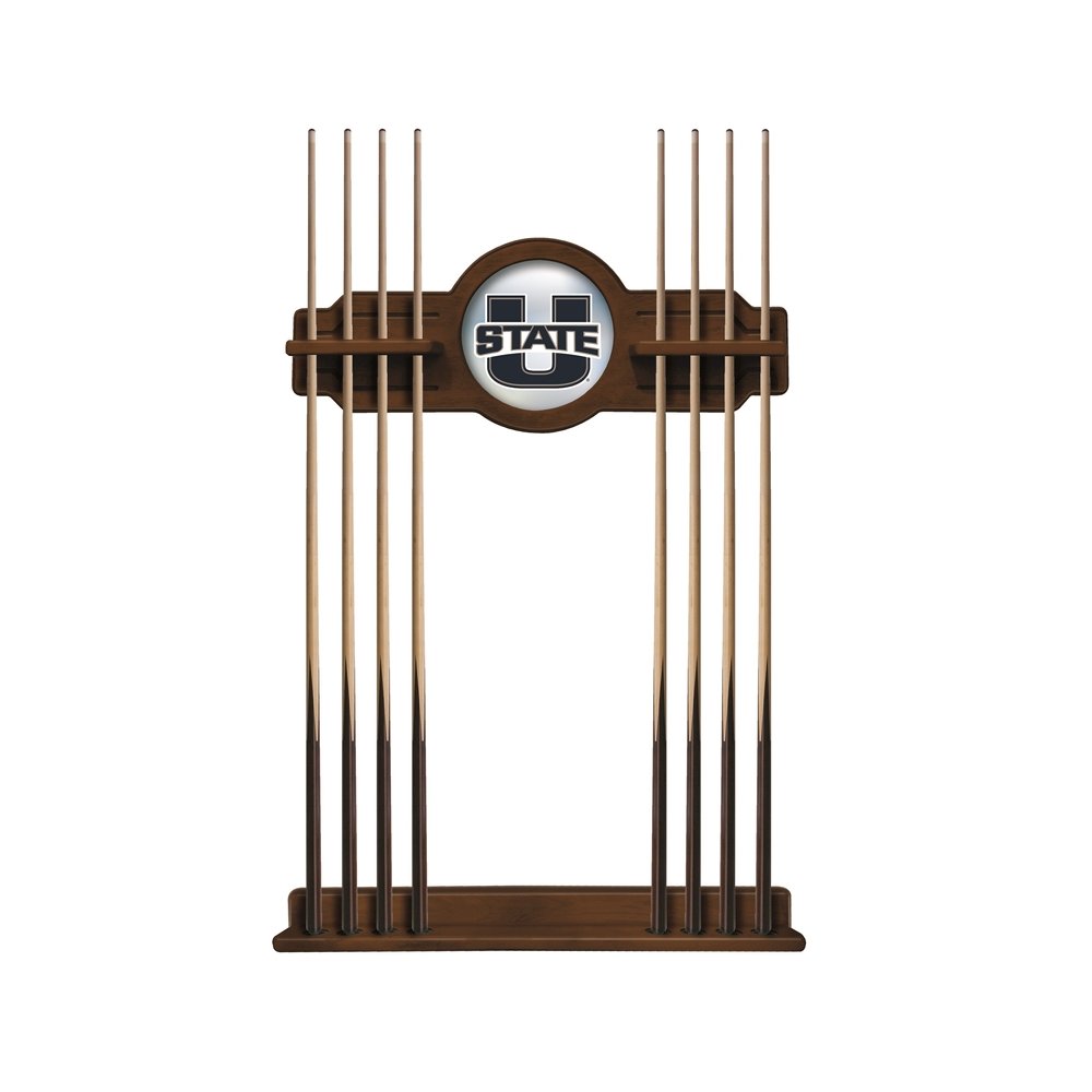 Utah State Cue Rack in Chardonnay Finish