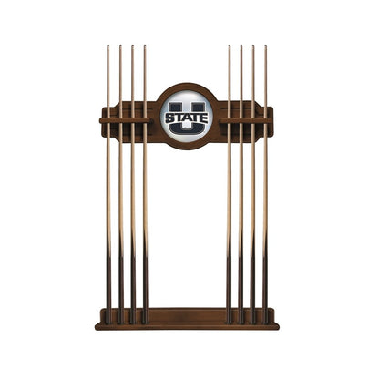 Utah State Cue Rack in Chardonnay Finish