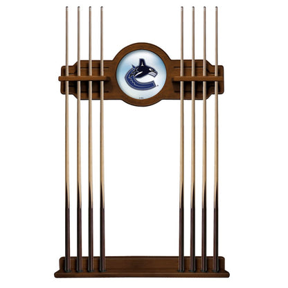 Vancouver Canucks Cue Rack in Chardonnay Finish