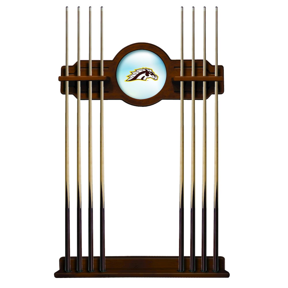 Western Michigan Cue Rack in Chardonnay Finish