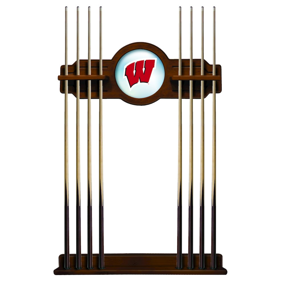 Wisconsin "W" Cue Rack in Chardonnay Finish