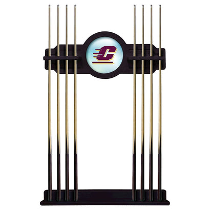 Central Michigan Cue Rack in English Tudor Finish