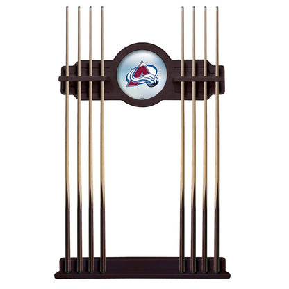 Colorado Avalanche Cue Rack in English Tudor Finish