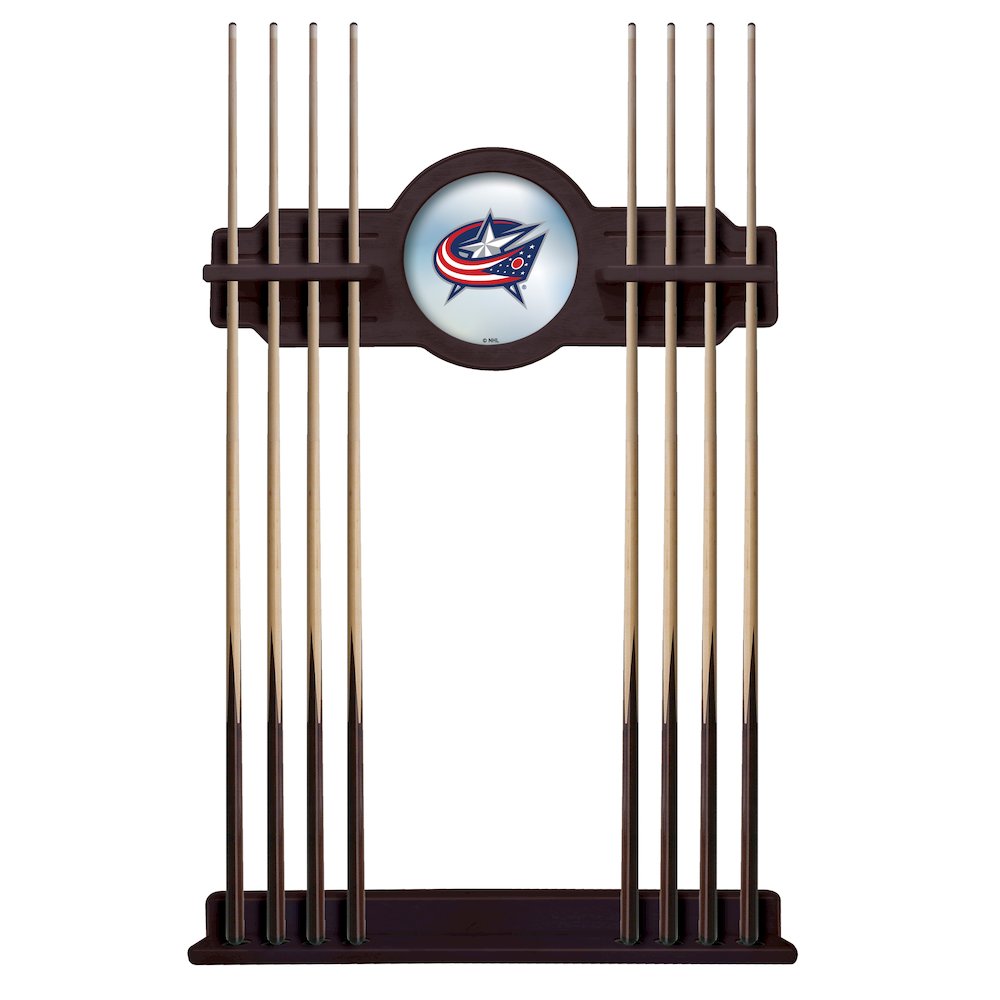 Columbus Blue Jackets Cue Rack in English Tudor Finish