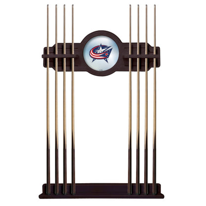 Columbus Blue Jackets Cue Rack in English Tudor Finish