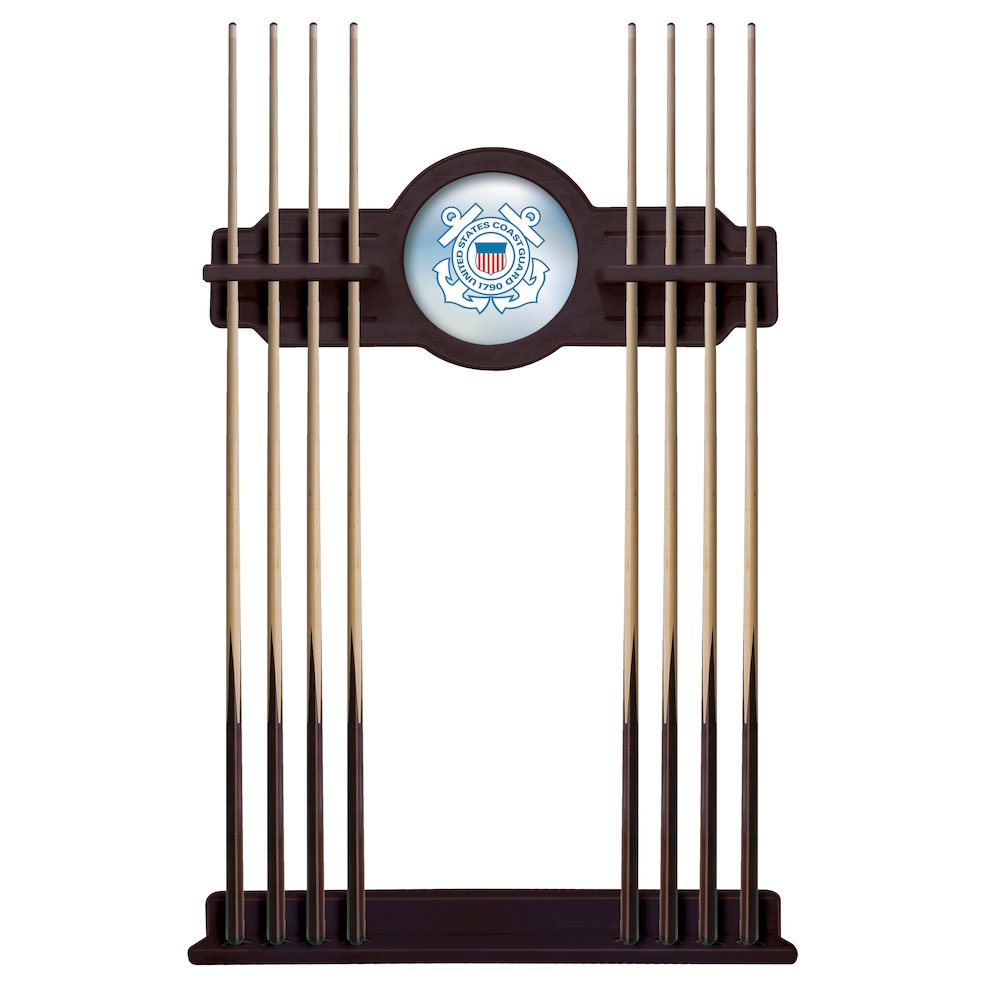 U.S. Coast Guard Cue Rack in English Tudor Finish